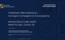 ITINERARI PREVIDENZIALI - Convegno Compagnie di Assicurazione INFRASTRUCTURE DEBT: IMPATTO DEL COVID-19 - Itinerari ...