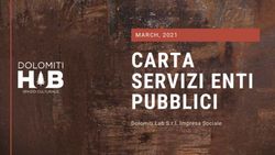 CARTA SERVIZI ENTI PUBBLICI - MARCH, 2021 - Dolomiti Lab S.r.l. Impresa Sociale - Dolomiti Hub