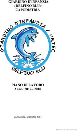 GIARDINO D'INFANZIA "DELFINO BLU" CAPODISTRIA - PIANO DI LAVORO Anno: 2017- 2018 Capodistria, settembre 2017 - Giardino d'infanzia Delfino Blu