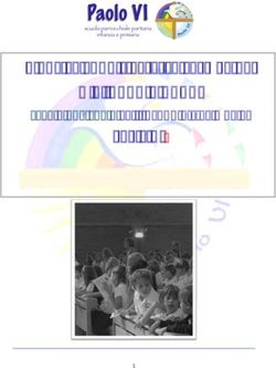 Piano triennale offerta formativa - A.S. 2020 - 2023 Paolo VI scuola paritaria dell'infanzia e primaria - Scuola Paolo VI