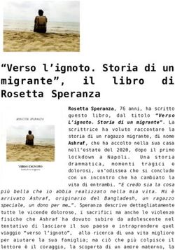 "Verso l'ignoto. Storia di un migrante", il libro di Rosetta Speranza - New Media Press