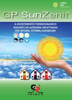 GP SunZenit - Protezione Risparmio - IL RIVESTIMENTO TERMOCERAMICO ISOLANTE AD ALTISSIMA RIFLETTANZA - G&P Intech