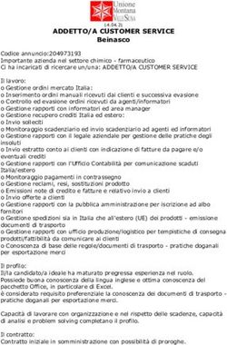 ADDETTO/A CUSTOMER SERVICE - Beinasco - Comune di ...