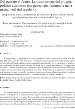Dal passato al futuro. La trasmissione del progetto politico attraverso una genealogia femminile nella prima metà del secolo xx