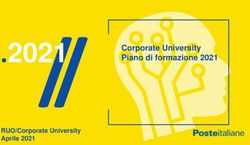 2021 Corporate University Piano di formazione 2021