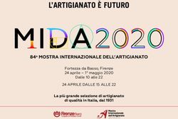L'ARTIGIANATO È FUTURO - 84a MOSTRA INTERNAZIONALE DELL'ARTIGIANATO 24 APRILE DALLE 15 ALLE 22 - Mostra dell'Artigianato