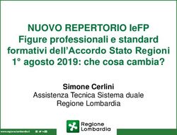 NUOVO REPERTORIO IEFP - FIGURE PROFESSIONALI E STANDARD FORMATIVI DELL'ACCORDO STATO REGIONI 1 AGOSTO 2019: CHE COSA CAMBIA? ASSISTENZA TECNICA ...