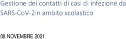 GESTIONE DEI CONTATTI DI CASI DI INFEZIONE DA SARS-COV-2 IN AMBITO SCOLASTICO - 08 NOVEMBRE 2021
