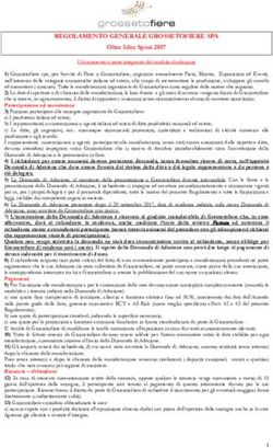 REGOLAMENTO GENERALE GROSSETOFIERE SPA - Oltre Idea Sposi 2017