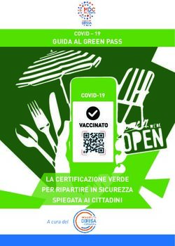 GUIDA AL GREEN PASS - LA CERTIFICAZIONE VERDE PER RIPARTIRE IN SICUREZZA SPIEGATA AI CITTADINI - COVID 19 - Movimento Difesa del Cittadino