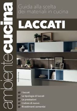 LACCATI Guida alla scelta dei materiali in cucina - I laccati Le tipologie di laccati Le prestazioni L'odore di nuovo Rivestimenti cementizi ...