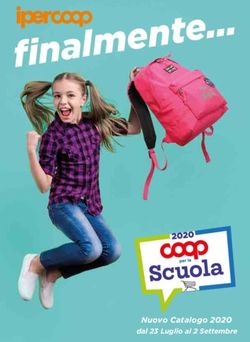Nuovo Catalogo 2020 dal 23 Luglio al 2 Settembre - Coop