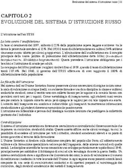 EVOLUZIONE DEL SISTEMA D'ISTRUZIONE RUSSO