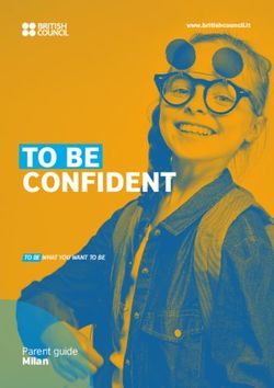 TO BE CONFIDENT - Parent guide - British Council