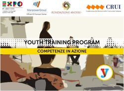 YOUTH TRAINING PROGRAM - COMPETENZE IN AZIONE www.expo2015.org