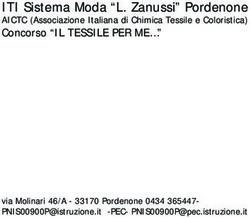 ITI Sistema Moda "L. Zanussi" Pordenone - Concorso "IL TESSILE PER ME " AICTC (Associazione Italiana di Chimica Tessile e Coloristica)