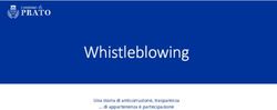 Whistleblowing Una storia di anticorruzione, trasparenza di appartenenza e partecipazione