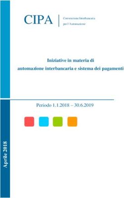 CIPA - Periodo 1.1.2018 - 30.6.2019 Iniziative in materia di automazione interbancaria e sistema dei pagamenti - Associazione Ufficiali Giudiziari ...