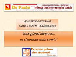"365 giorni all'anno In sicurezza sulla strada" - GIUSEPPE ASTORINO Classe II G AFM - a.s.2013/2014