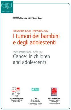 I tumori dei bambini e degli adolescenti - I TUMORI IN ITALIA - RAPPORTO 2012 - Airtum