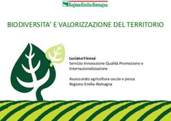 BIODIVERSITA' E VALORIZZAZIONE DEL TERRITORIO - Luciana Finessi Servizio Innovazione Qualit&agrave; Promozione e Internazionalizzazione Assessorato ...