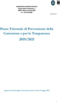 Piano Triennale di Prevenzione della Corruzione e per la Trasparenza
