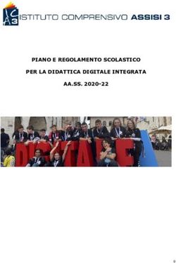 PIANO E REGOLAMENTO SCOLASTICO PER LA DIDATTICA DIGITALE INTEGRATA AA.SS. 2020-22