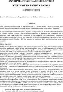 ANATOMIA FUNZIONALE NELLO YOGA VIDEOCORSO: BANDHA & CORE - Wesak Meditation