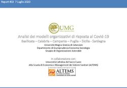 Analisi dei modelli organizzativi di risposta al Covid-19 - Universit&agrave; ...