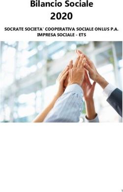 2020 Bilancio Sociale - SOCRATE SOCIETA' COOPERATIVA SOCIALE ONLUS P.A. IMPRESA SOCIALE - ETS - Socrate Onlus
