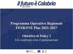 Programma Operativo Regionale FESR/FSE Plus 2021-2027 - Obiettivo di Policy 2 Un confronto con il partenariato