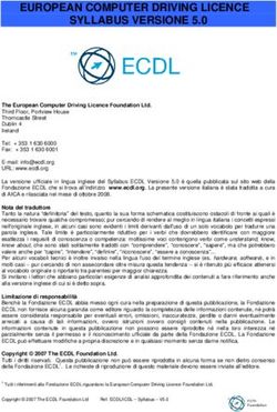 EUROPEAN COMPUTER DRIVING LICENCE SYLLABUS VERSIONE 5.0
