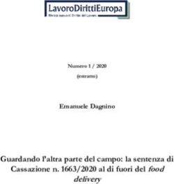 Guardando l'altra parte del campo: la sentenza di Cassazione n. 1663/2020 al di fuori del food delivery - Emanuele Dagnino - Lavoro Diritti Europa