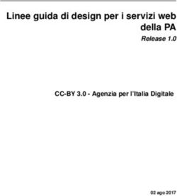 Linee guida di design per i servizi web della PA - Release 1.0 CC-BY 3.0 - Agenzia per l'Italia Digitale - Comune di ...