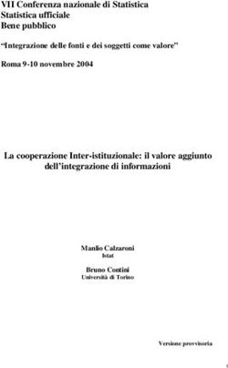 VII Conferenza nazionale di Statistica Statistica ufficiale Bene pubblico
