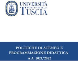 POLITICHE DI ATENEO E PROGRAMMAZIONE DIDATTICA A.A. 2021/2022