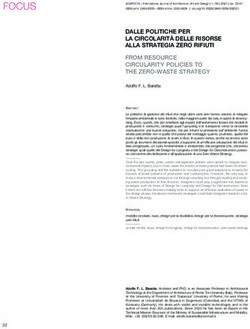 DALLE POLITICHE PER LA CIRCOLARIT&Agrave; DELLE RISORSE ALLA STRATEGIA ZERO RIFIUTI FROM RESOURCE CIRCULARITY POLICIES TO THE ZERO-WASTE STRATEGY