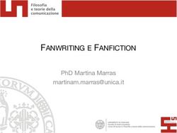 FANWRITING E FANFICTION - PHD MARTINA MARRAS - UNIVERSIT&Agrave; DI CAGLIARI