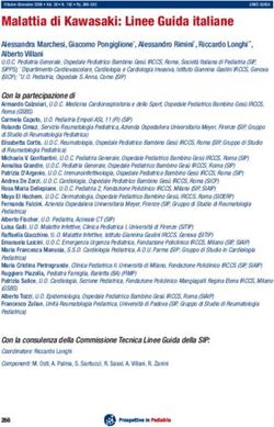 Malattia di Kawasaki: Linee Guida italiane - Alessandra Marchesi, Giacomo Pongiglione*, Alessandro Rimini*, Riccardo Longhi**, Alberto Villani ...