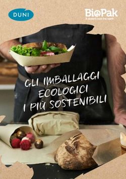 GLI IMBALLAGGI I PIÙ SOSTENIBILI