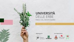 UNIVERSITÀ DELLE ERBE - PARCO DEL MONTE BARRO Anno accademico 2018-2019 - Ostello Parco Monte ...
