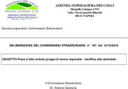 AZIENDA OSPEDALIERA DEI COLLI - 80131 NAPOLI - Ospedali dei Colli