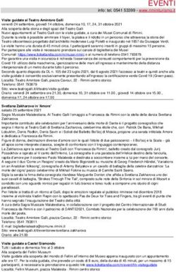 EVENTI info: tel. 0541 53399 - www.riminiturismo.it - Rimini turismo