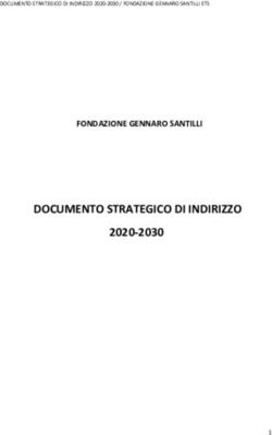 DOCUMENTO STRATEGICO DI INDIRIZZO - 2020-2030 FONDAZIONE GENNARO SANTILLI DOCUMENTO STRATEGICO DI INDIRIZZO 2020-2030 / FONDAZIONE GENNARO ...