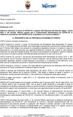 IL PRESIDENTE DELLA PROVINCIA AUTONOMA DI TRENTO