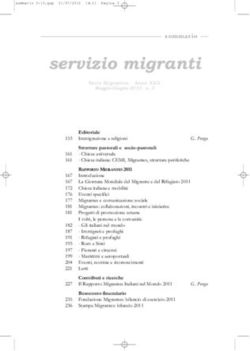 Servizio migranti - Progetto Culturale