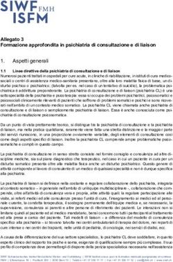 Formazione approfondita in psichiatria di consultazione e di liaison 1. Aspetti generali - SIWF