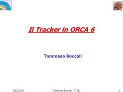 Il Tracker in ORCA 6 Tommaso Boccali - Tommaso Boccali - TISB
