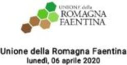 Unione della Romagna Faentina - luned&igrave;, 06 aprile 2020 - Unione Romagna Faentina