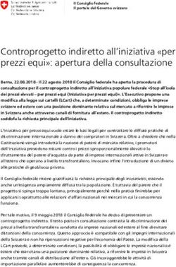 Controprogetto indiretto all'iniziativa "per prezzi equi": apertura della consultazione